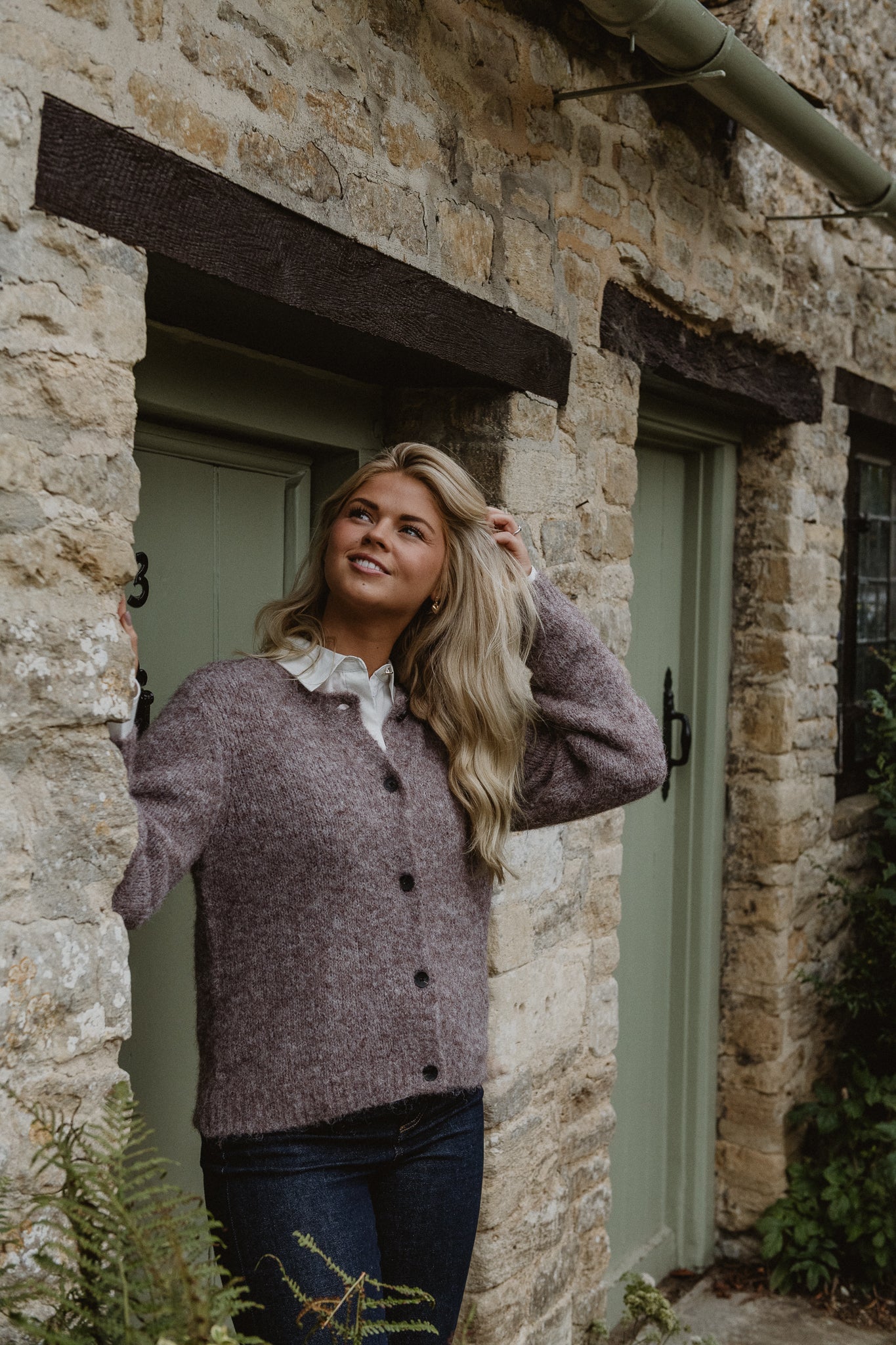 VMNOVAH Knit Cardigan - Brown Lentil